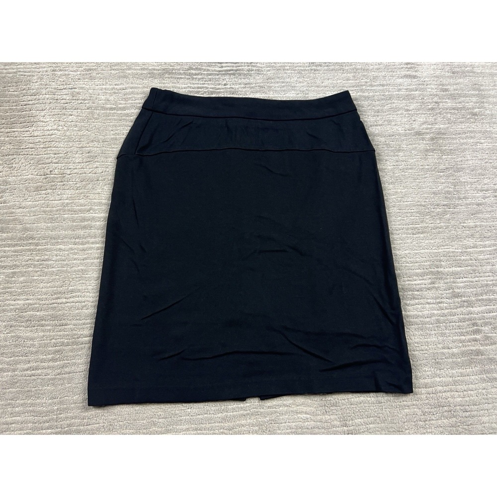 Grace Elements‎ Career Skirt Womens 6 Black Knee Length Rayon Blend Pencil